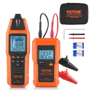 fathersdaygift VEVOR Subterranean Wire Tracker, Up to 3 FT Detection Depth, Voltage Range 12-600V, Circuit and Line Break Locator, Extends to 6561 FT for Underground Pipes, Electric Fencing, Hidden Wires