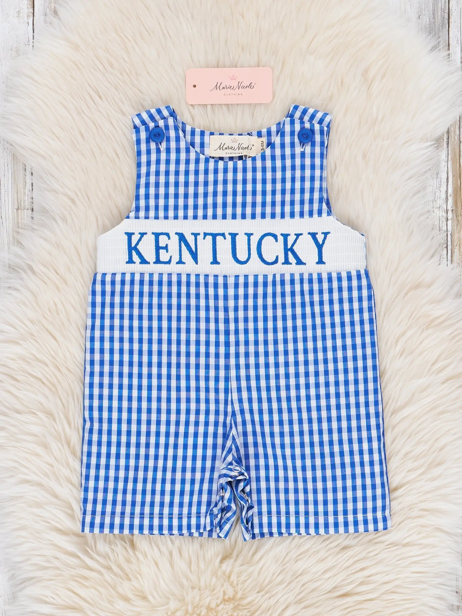 Kentucky Smocked Gingham Johnny