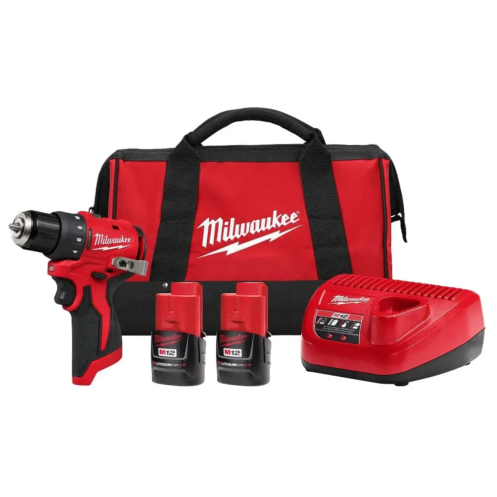 Milwaukee Electric - M12 SUBCOMPACT BRUSHLESS 3/8 INCH Drill/Driver KIT