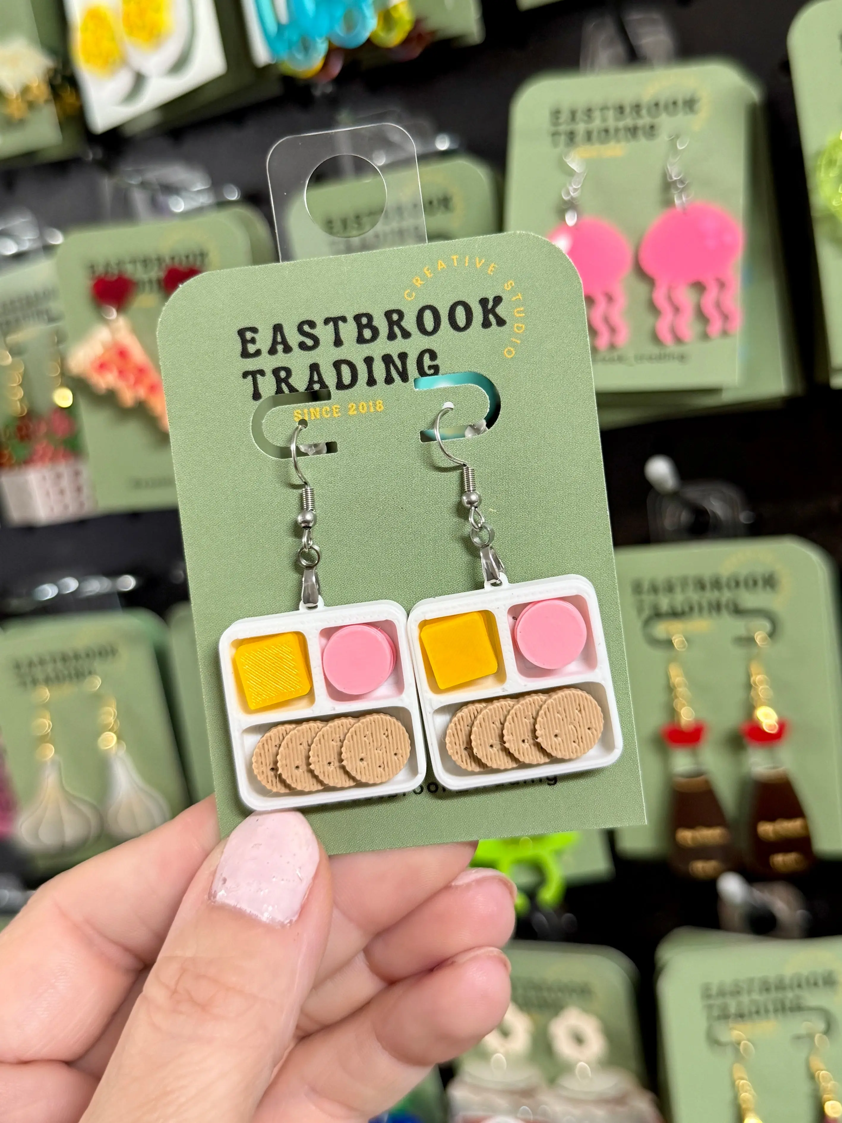 Lunch tray earrings Lunch tray earrings