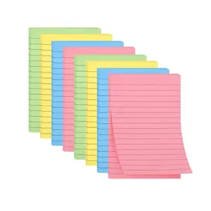 A6 Graph Paper Sticky Note, 50 Sheets/pad Colorful Self Adhesive Sticky Note, Large Size Note Sticky Note for Schedule Planning, School, Home and Office
