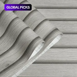 Waterproof Removable Wallpaper Roll 40x100cm, Modern Wood Grain Stripe Pattern, Self-Adhesive Vinyl Wall Decor for Home Decoration Decorative Wallpaper Peel and Stick Wallpaper Designs #GLOBAL PICKS