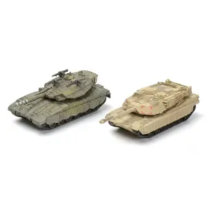 2pcs Tank Model 1:72 Scale, Collectible Model, Durable Plastic Material, Adult Collection, Desk Decor, Office Decoration, Gift for Aviation Enthusiasts