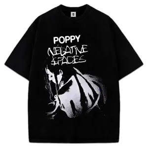 Poppy Negative Spaces Graphic Tee for Music Fans URF