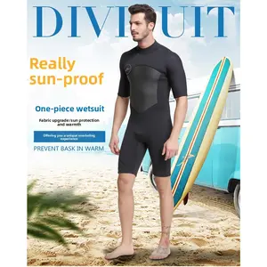 2026 New Release Men’s 2mm Thick One-Piece Short-Sleeve Wetsuit - UV-Protective Thermal Heavy-Duty Suit for Surfing, Deep Diving & Snorkeling tankini