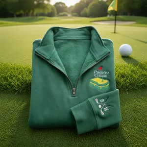 Personalized Masters Golf Sweatshirt Quater Zip Embroidered,Greens Tees Pimento Cheese,Masters Inspired Gift Vintage Golf Outfit