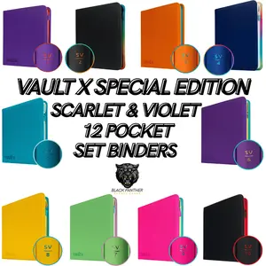 Vault X 9 Pocket Exo-Tec Pokemon Scarlet & Violet Zip Binder