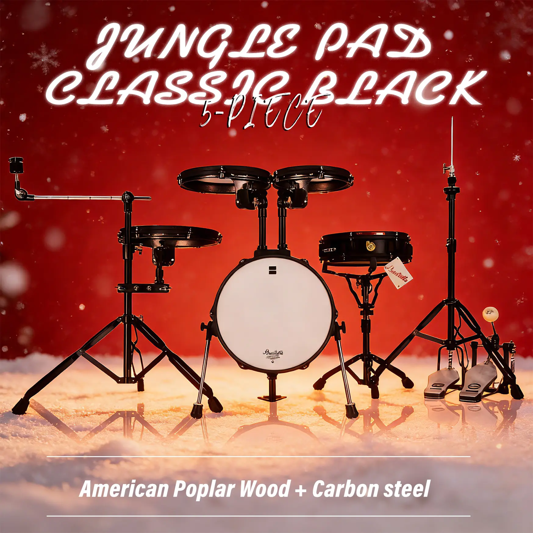 Beatello Jungle Pad Portable Drum Set 5-Piece Classic