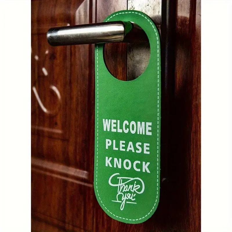 1pc Double sided Do Not Disturb Door and Welcome Please Knock on the Hanger Sign, Home Decor Ornament, Decorative Plaque, Hanging Plaque, Home Ornaments, Home Decor Products