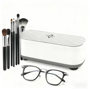 Ultrasonic Jewelry Cleaner: 48kHz Ring Cleaner, 24W Sonic Cleaner, suitable for jewelry, eyewear, ring clasps, and watch straps. Ideal for home and travel use.