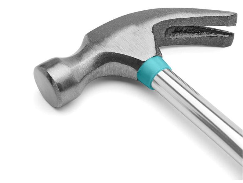 8 oz Claw Hammer, Lightweight Steel Hammer with Turquoise Handle for Home Repair & DIY Projects