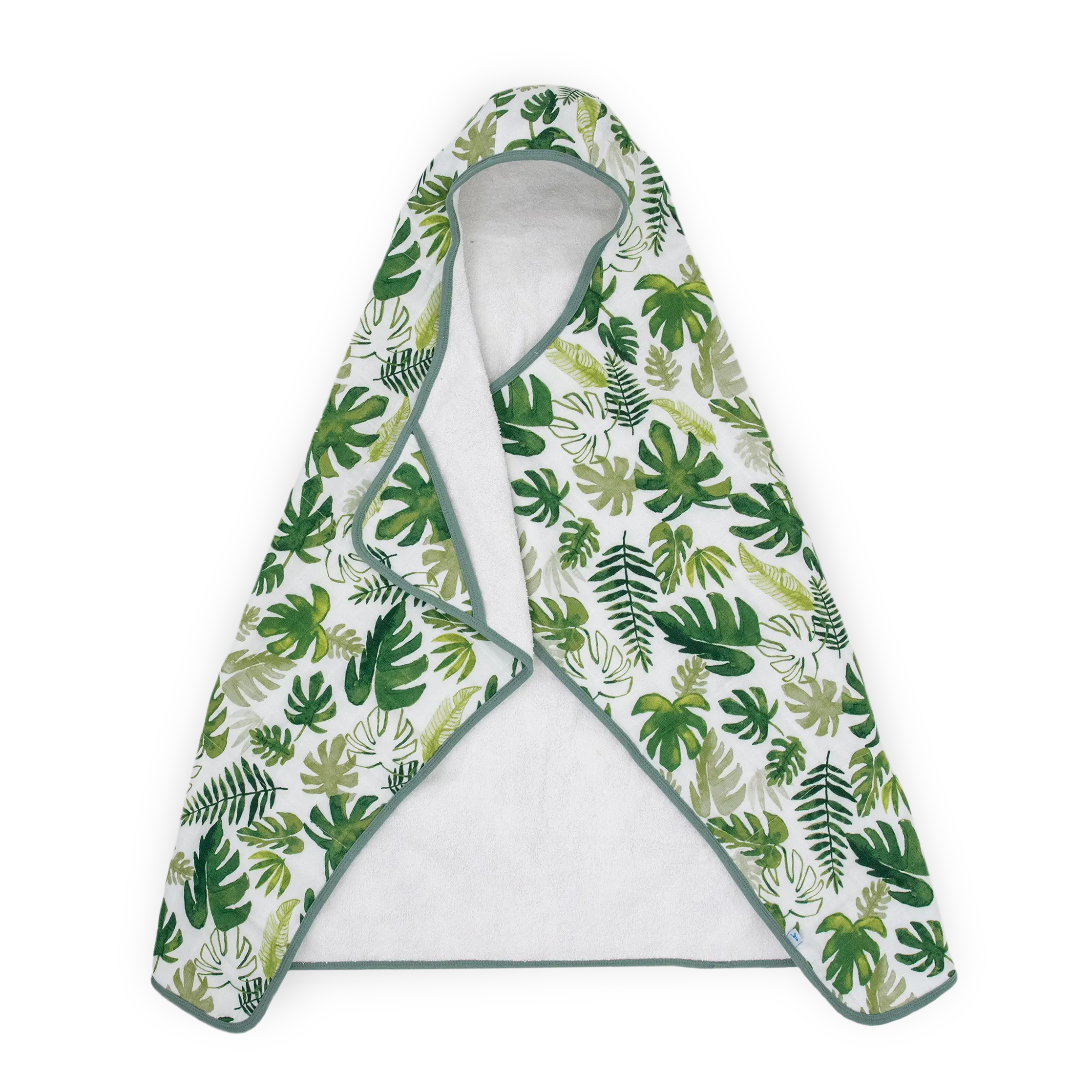 Toddler Hooded Towel - Tropical Leaf
