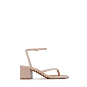 Letty Chunky Mid Heels - Nude