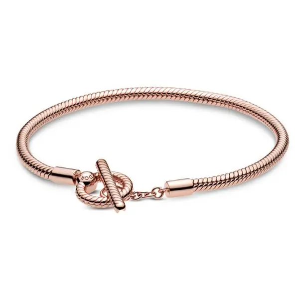 Pandora Moments T-Bar Snake Chain Bracelet 589087C00-19