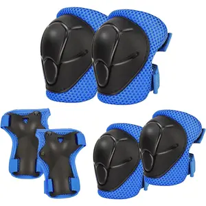 Kids Knee Pads and Elbow Pads Set with Wrist Guards, Protective Gear for Toddler 3-10 Years Boys Girls for Skating Cycling Bike Rollerblading Scooter