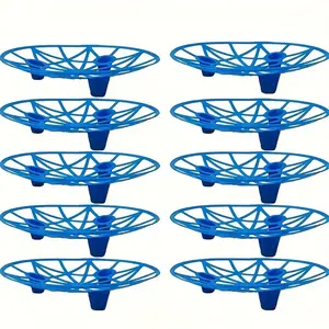 10pcs Durable Plastic Watermelon Support Trays, Anti-Rot Sturdy Design, Ideal for Melons Pumpkins, Farm Produce Organizer, Circular Tray, Outdoors