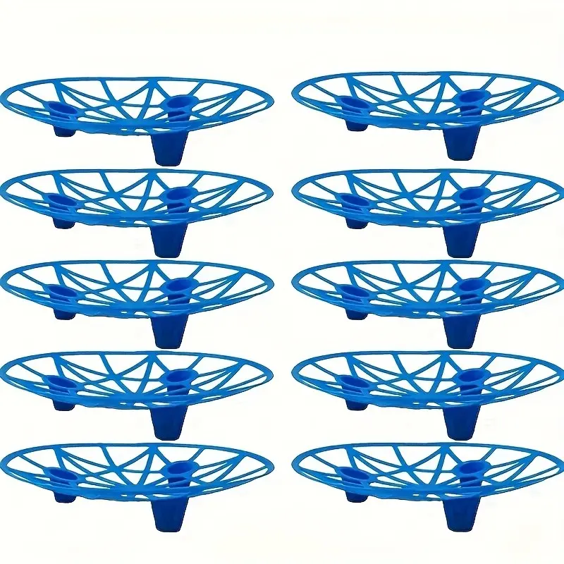10pcs Durable Plastic Watermelon Support Trays, Anti-Rot Sturdy Design, Ideal for Melons Pumpkins, Farm Produce Organizer, Circular Tray, Outdoors, Garden Plant Supplies