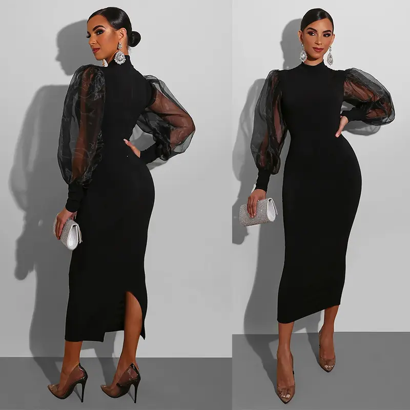 Fashion for Women: Wholesale European and American Long Dresses, Socialite Style, Hepburn-Inspired Black Couture Dresses