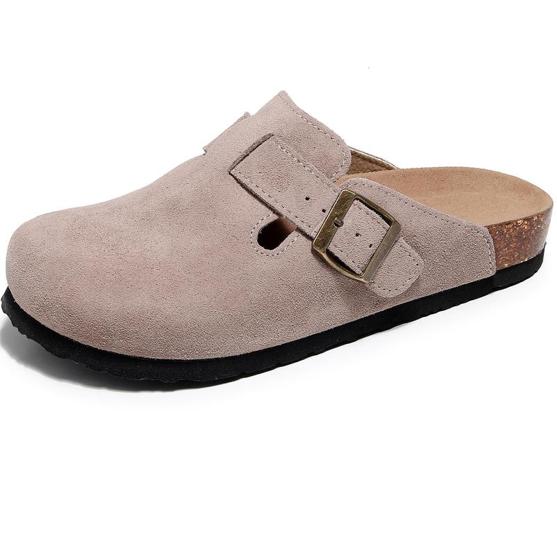 Suede Clogs For Women And Men  with Arch Support-Stylish Leather Mules for Men and Women, Comfortable Potato Shoes with Arch Support for All-Day Comfor