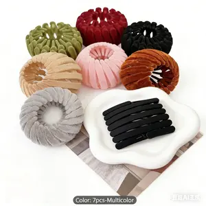 Magic Hair Clip, Hair Accessories for Women, Hair Ties Bun Maker Scrunchies for Thick & Thin Hair, Hair Clips & Ponytail Holders