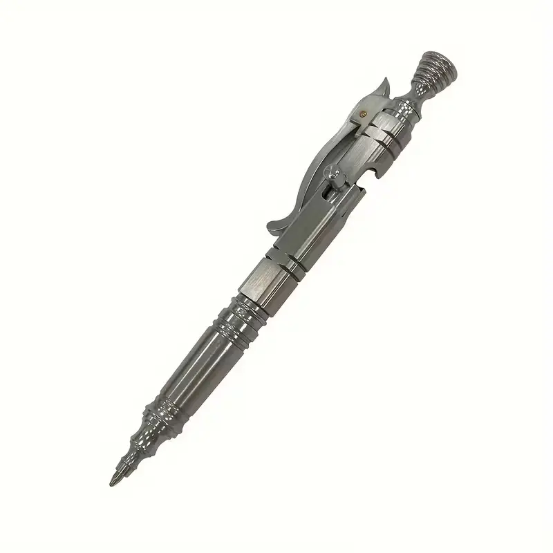 Stainless Steel Ballpoint Pen, EDC Outdoor Writing Tool, Stylish Business Signature Pen, Exquisite Handcrafted Metal Pen