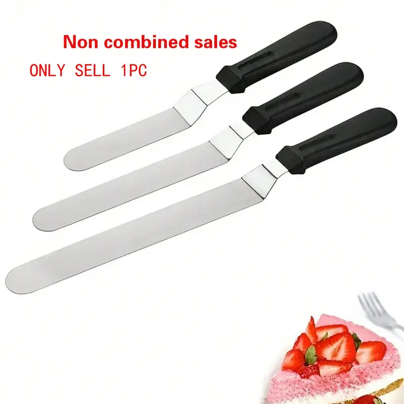 Stainless Steel Cake Decorating Spatula, Long Handle Offset Spatula for Baking, Pastry Decorating Tool, Kitchen Baking Accessory, Baking Tools