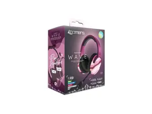 PC Accessory:  Wired Headset - 4Gamers C6-100 WAVE - Panther:  Compatible?with PC, Switch, PS5, Xbox X|S