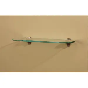 Amore Designs  Concepts Infinity Clear Glass Shelf