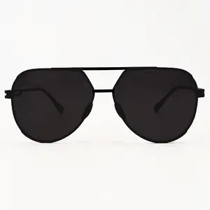 Untangled x Emily - Tangle Free - Black Aviator Sunglasses