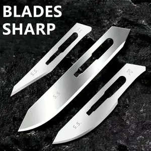 Stainless Steel Blade, DIY sharp blade, Individually Wrapped Pack, #60, #24, #11