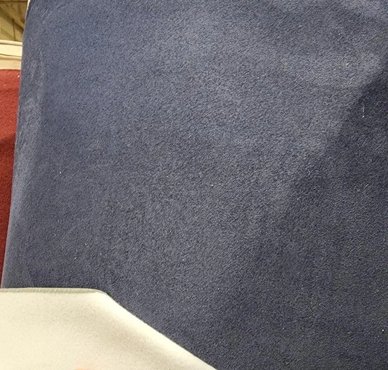 Dk. Blue Stretch Suede Headliner Foam Back Fabric 60" wide