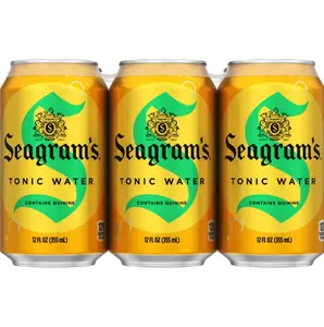 Seagram's Tonic Water, Contains Quinine, 12 oz. Cans, Pack of 6
