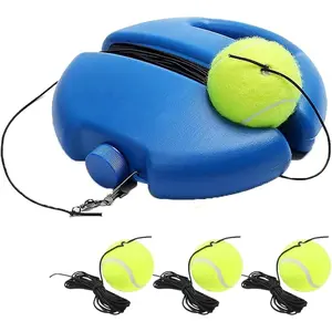 Tennis Trainer Rebound Ball with 3 String Balls, Tennis Trainer, Solo Tennis Training Equipment, Portable Tennis Training Tool,Suitable for Beginners Sport Exercise