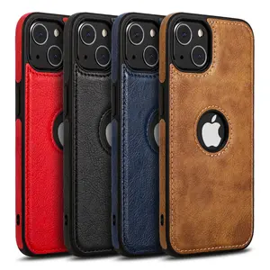 Ultra-thin luxury leather case with stitching and texture stitching, suitable for iphone16 pro max mobile phone case, apple 15 soft anti-fall business 14 all-inclusive protective cover