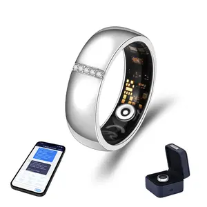 Venlan Luxury S925 Moissanite Wellness Ring, Smart Ring for Men & Women with Sleep Tracking, HRV Monitor, Fitness & Heart Rate Health Tracking, Waterproof Design