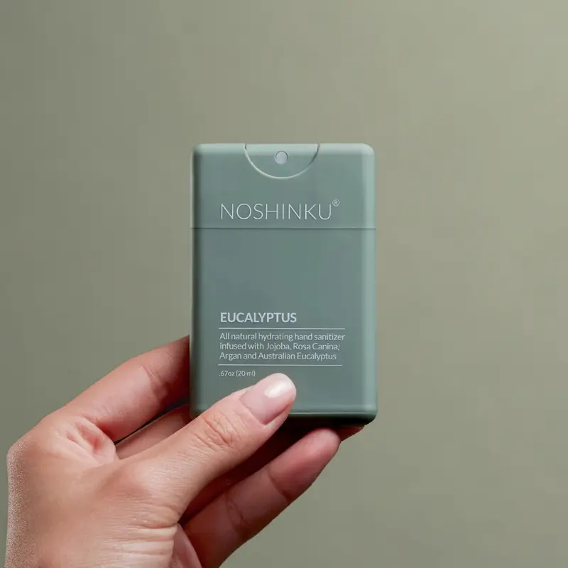 Noshinku - Refillable Natural Hand Sanitizer Pocket Sprayer - Singles Aloe Argan