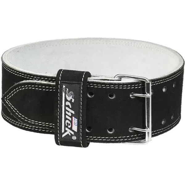 Schiek Sport Leather Adjustable Unisex Weightlifting Belt, Full Waist Support, Buckle Closure, Small Size for Competition Power Training, Heavy Duty Construction, Power Lifting, Strongmen, Buckle Close, Multi-Size, Powerlifting Gear, Strongman