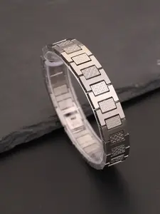 Fashion Retro Stainless Steel Crocodile Strap Bracelet, Ideal for Men's Daily Wear, Perfect Gift for Friends, Boyfriend, Father's Day