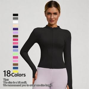 Zip-Up Athletic Jacket - Lightweight Women's Sports Jacket-Slim Fit Stretchy Polyester Fabric for Workouts & Casual Wear - Available in - Activewear for Women Fitness Jacket shaping jacket bbljacket
