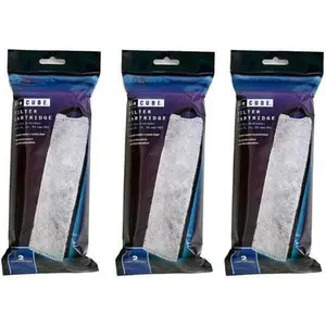 6-Pack Aquarium Filter Cartridge, Compatible with BioCube Tanks, Reusable Media Replacement, 3 Sets of 2ct, Easy Installation for Fish Tank Maintenance black water  tanks black water  tanks shrimp  tanks