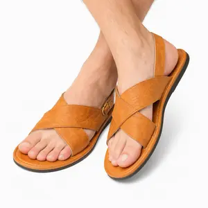 Men's Huarache De Hombre CRUZADO Acoginado w/Buckle -Mexican Sandals