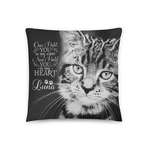 Pet Remembrance Gift Personalized Pet Loss Memorial Pillow Pet Sympathy Gift Dog Lover Cat Lover In Memory of Dog Cat | Once I Held You