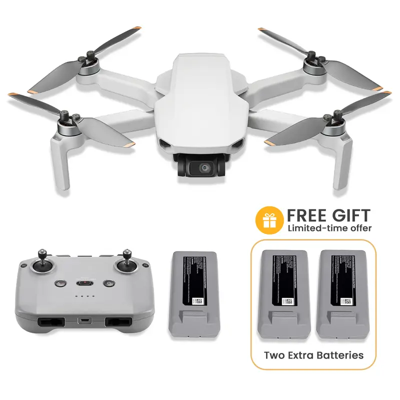 Specta Mini HD Camera Drone - 4K 3-Axis Gimbal, 31-Min Flight, 32800ft FPV Transmission, GPS Controller, Under 249g Portable, Easy to Fly for Amateurs, Plastic Accessories, Cable Charging, Batteries Packed Separately