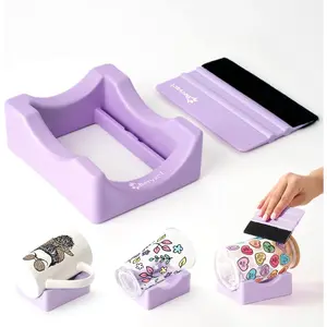 Cup Cradle, Cup Cradle for Tumblers with Felt  Use to Apply UV DTF Stickers/Vinyl Stickers for Tumblers - Keep Mugs in Place