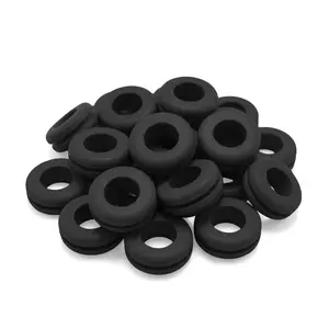 Fermentaholics Black Airlock Fermentation Replacement Grommets for Fermenter Lid – 20 Pack: Grommet Fits 1/2 Inch Hole, For Standard 3/8 in Airlocks, Beer, Wine, Cider, Mead, Fermented Foods, & More