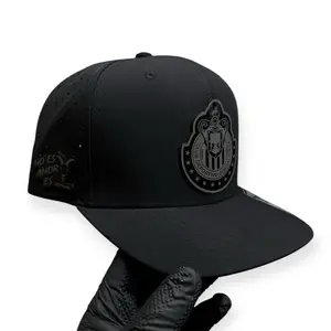 Chivas De Guadalajara Unisex Black Snapback Baseball Cap - Soccer Print Fashion Accessory, Red Under Visor, Comfortable Polyester Fit for Casual Daily Use