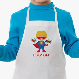 Super Hero Personalized Kids Apron