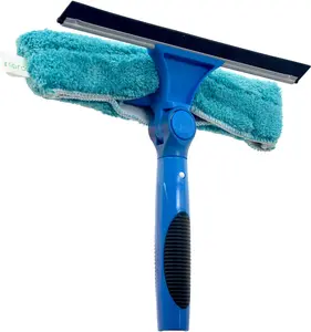 EVERSPROUT Swivel Window Squeegee Kit – Microfiber Glass Scrubber for Indoor & Outdoor Window Cleaning