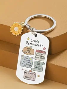 Letter Keychain, Cute Slogan Keychain for Women & Men, Trendy and Versatile Exquisite Keychain, Ideal as a Birthday Gift