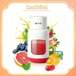 Portable USB Blender 700ML/1000ML - Electric Mini Juicer for Shakes Smoothies & Grinder - Compact Travel Blender with Vegetable Grater Gift food mixer juice steel cup